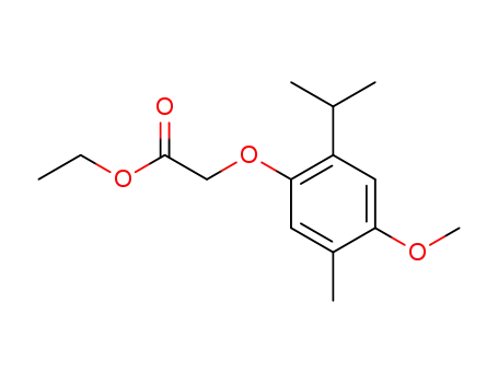 Acetic acid, [4-methoxy-5-methyl-2-(1-methylethyl)phenoxy]-, ethyl ester
