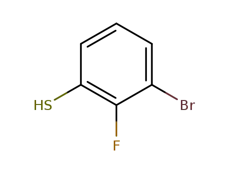 Molecular Structure of 871353-12-7 (3-bromo-fluorophenylmercaptan)
