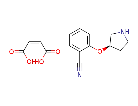 2-[(3R)-pyrrolidin-3-yloxy]benzonitrile maleate