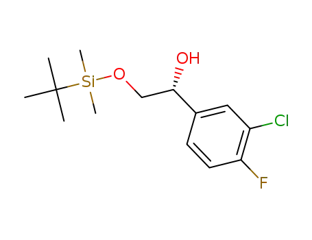 (R)-2-(tert-butyldimethylsilyloxy)-1-(3-chloro-4-fluorophenyl)ethanol