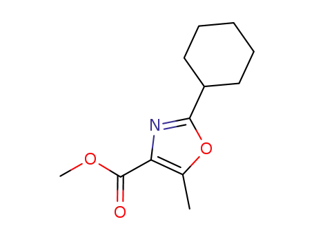 4-Oxazolecarboxylic acid, 2-cyclohexyl-5-methyl-, methyl ester