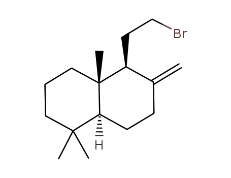 Molecular Structure of 470474-31-8 (5-(2-bromo-ethyl)-1,1,4α-trimethyl-6-methylene-decahydro-naphthalene)