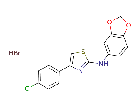 N-(benzo[d][1,3]dioxol-5-yl)-4-(4-chlorophenyl)thiazol-2-amine hydrobromide