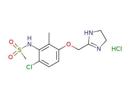 N-[6-chloro-3-(4,5-dihydro-1H-imidazol-2-ylmethoxy)-2-methylphenyl]methanesulfonamide,hydrochloride