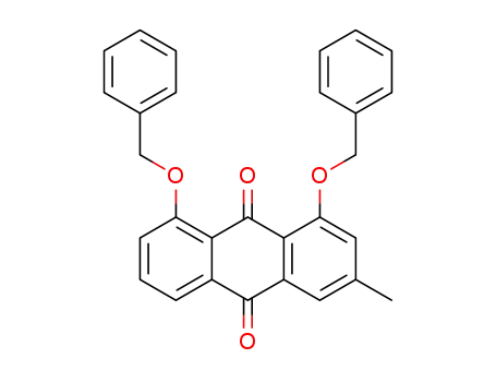 Molecular Structure of 1612770-48-5 (1,8-bis(benzyloxy)-3-methylanthracene-9,10-dione)