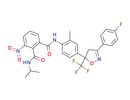 N<sub>1</sub>-[4-[3-(4-fluorophenyl)-5-trifluoromethyl-4,5-dihydroisoxazol-5-yl]-2-methylphenyl]-3-nitro-N<sub>2</sub>-isopropylphthalic diamide