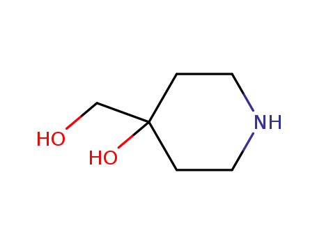 Molecular Structure of 89584-31-6 (4-HYDROXY-4-(HYDROXYMETHYL)-PIPERIDINE HYDROCHLORIDE)