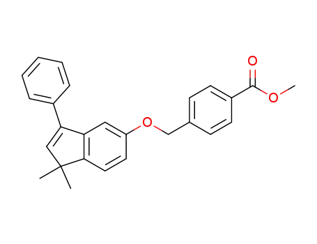 Benzoic acid, 4-[[(1,1-dimethyl-3-phenyl-1H-inden-5-yl)oxy]methyl]-,
methyl ester