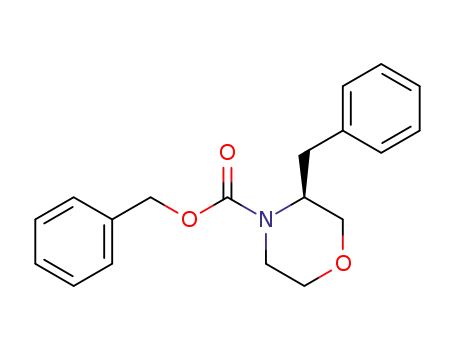 Molecular Structure of 1417827-03-2 ((S)-benzyl 3-benzylmorpholine-4-carboxylate)