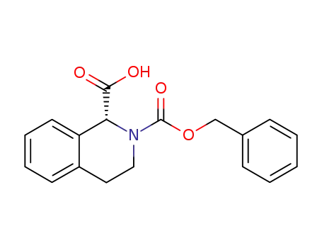Molecular Structure of 151004-88-5 ((R)-N-Cbz-3,4-Dihydro-1H-isoquinolinecarboxylic acid)