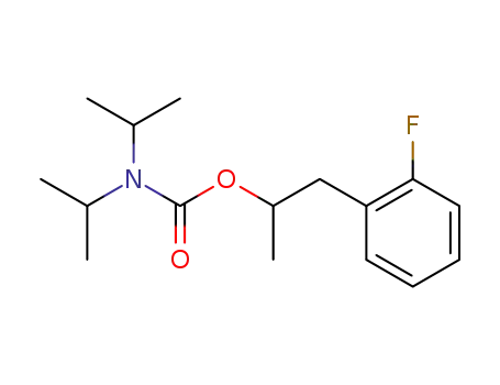 Molecular Structure of 549503-58-4 (2-(2-fluorophenyl)-1-methylethyl diisopropylcarbamate)