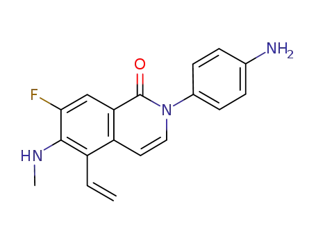 1(2H)-Isoquinolinone,
2-(4-aminophenyl)-5-ethenyl-7-fluoro-6-(methylamino)-