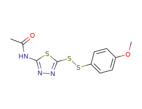N-[5-(4-methoxy-phenyldisulfanyl)-[1,3,4]thiadiazol-2-yl]acetamide