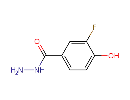 Molecular Structure of 39635-02-4 (Benzoic  acid,  3-fluoro-4-hydroxy-,  hydrazide)