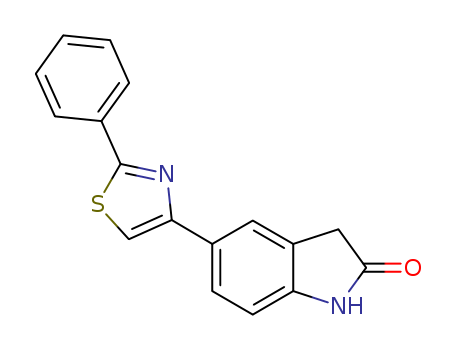 5-(2-Phenyl-thiazol-4-yl)-1,3-dihydro-indol-2-one