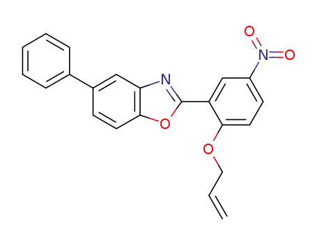 Molecular Structure of 599202-60-5 (Benzoxazole, 2-[5-nitro-2-(2-propenyloxy)phenyl]-5-phenyl-)