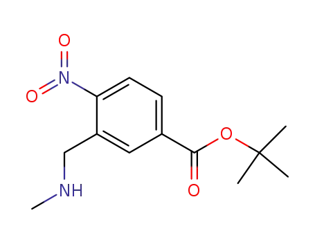 tert-butyl 3-(3-methylaminomethyl)-4-nitrobenzoate