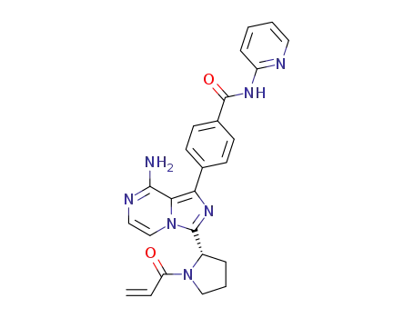 (S)-4-(3-(1-Acryloylpyrrolidin-2-yl)-8-aminoimidazo[1,5-a]pyrazin-1-yl)-N-(pyridin-2-yl)benzamide