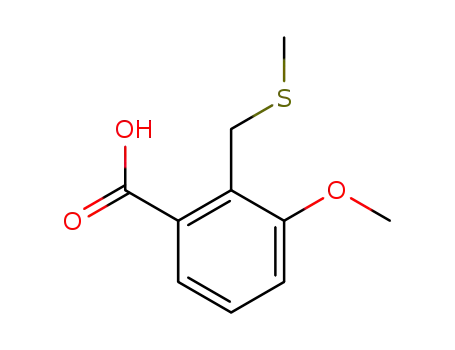Molecular Structure of 755014-13-2 (3-methoxy-2-methylsulfanylmethyl-benzoic acid)