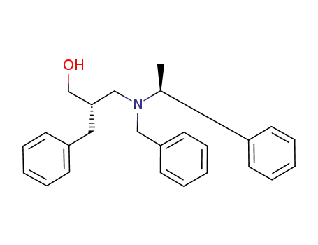 (S)-β-benzyl-γ-(S)-N-benzyl-α-methylbenzylamino-propylalcohol