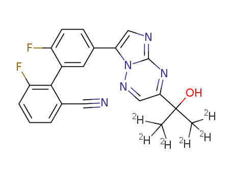 2',6-difluoro-5'-(3-(2-hydroxy-1,1,1,3,3,3-d6-propan-2-yl)imidazo[1,2-b][1,2,4]triazin-7-yl)biphenyl-2-carbonitrile