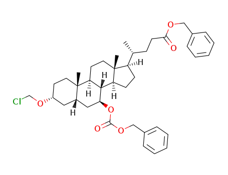 3-(chloromethoxy)-7-(benzyloxycarbonyloxy)ursodeoxycholic acid benzyl ester