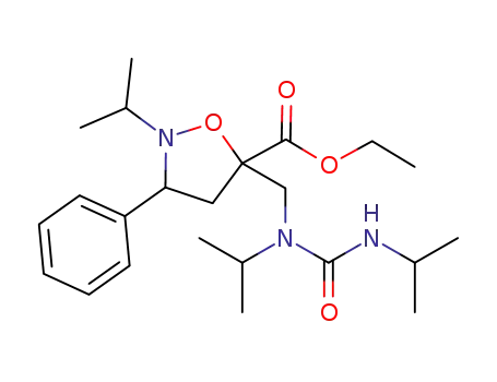 ethyl 5-{[isopropyl(isopropylcarbamoyl)amino]methyl}-2-isopropyl-3-phenylisoxazolidine-5-carboxylate