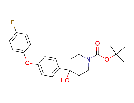 N-tert-butoxycarbonyl-4-[4-(4-fluorophenoxy)phenyl]-4-piperidinol