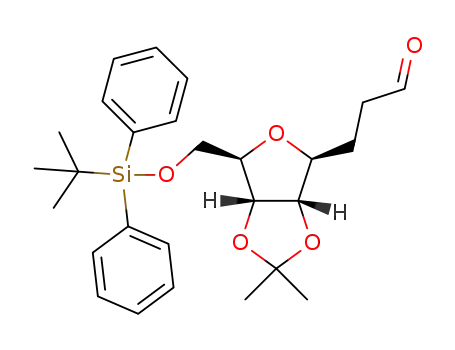 3-(5-O-tert-butyldiphenylsilyl-2,3-O-isopropylidene-1-deoxy-β-D-ribofuranosyl-1-yl)propanal