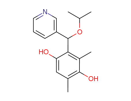 3,5-dimethyl-2-(isopropoxy-3-pyridylmethyl)-1,4-benzohydroquinone