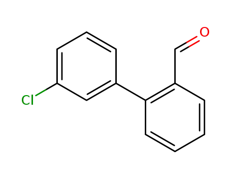 Molecular Structure of 216443-25-3 (3'-CHLORO-BIPHENYL-2-CARBALDEHYDE)