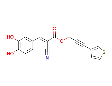 (E)-3-(thiophen-3-yl)prop-2-ynyl 2-cyano-3-(3,4-dihydroxyphenyl)acrylate