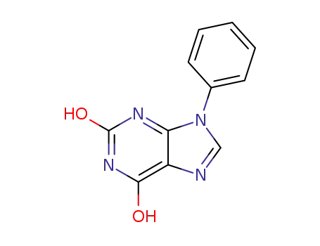 Molecular Structure of 5444-47-3 (9-Phenyl-3,9-dihydro-1H-purine-2,6-dione)