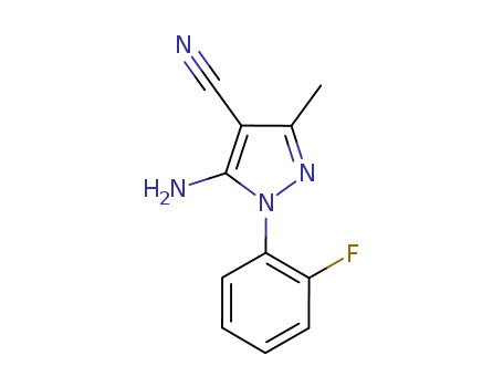 5-Amino-4-cyano-1-(2-fluorophenyl)-3-methylpyrazole