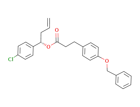 Benzenepropanoic acid, 4-(phenylmethoxy)-,
(1S)-1-(4-chlorophenyl)-3-butenyl ester