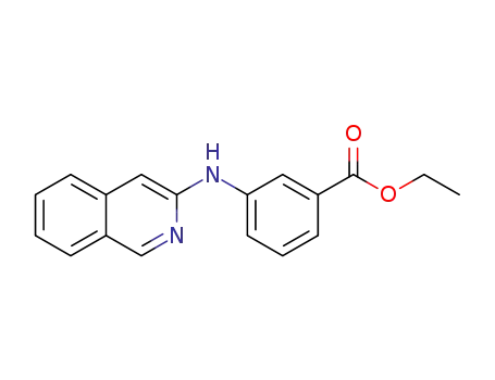 Molecular Structure of 1370708-53-4 (ethyl 3-(isoquinolin-3-ylamino)benzoate)