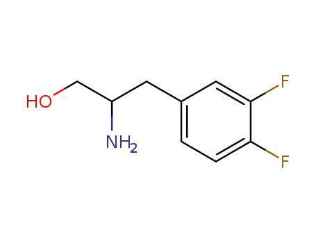 Molecular Structure of 218450-18-1 (2-AMINO-3-(3,4-DIFLUOROPHENYL)PROPAN-1-OL)