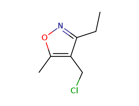 Isoxazole, 4-(chloromethyl)-3-ethyl-5-methyl- (9CI)