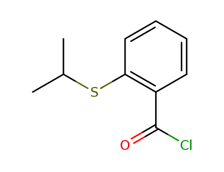 Molecular Structure of 144672-61-7 (Benzoyl chloride, 2-[(1-methylethyl)thio]- (9CI))