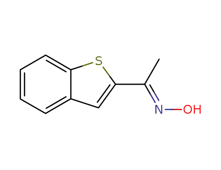 Molecular Structure of 147396-07-4 (2-acetylbenzo<b>thiophene oxime)