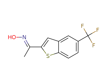 (E)-1-(5-trifluoromethyl-1H-benzo[b]thien-2-yl)-ethanoneoxime