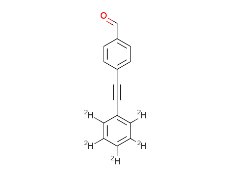 4-[2-(<sup>2</sup>H<sub>5</sub>)phenylethynyl]benzaldehyde