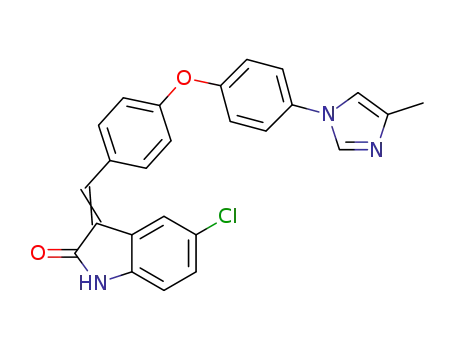 5-chloro-3-((4-(4-methyl-1H-imidazol-1-yl)phenoxy)benzylidene)indolin-2-one