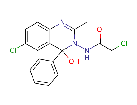 Acetamide,
2-chloro-N-(6-chloro-4-hydroxy-2-methyl-4-phenyl-3(4H)-quinazolinyl)-