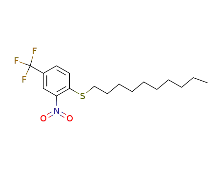 Molecular Structure of 119116-02-8 (4-decylthio-3-nitrobenzotrifluoride)