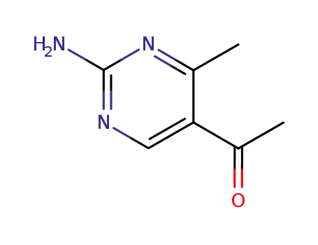 Molecular Structure of 66373-25-9 (5-ACETYL-2-AMINO-4-METHYLPYRIMIDINE)