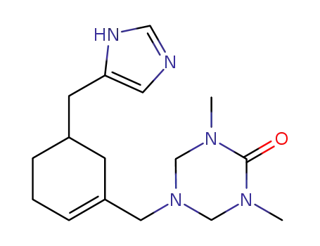 1,3,5-Triazin-2(1H)-one,
tetrahydro-5-[[5-(1H-imidazol-5-ylmethyl)-1-cyclohexen-1-yl]methyl]-1,3-
dimethyl-
