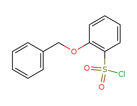 Molecular Structure of 89376-18-1 (Benzenesulfonyl chloride, 2-(phenylmethoxy)-)