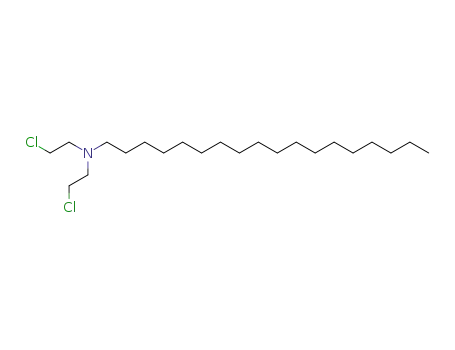 Molecular Structure of 102886-03-3 (N,N-bis(2-chloroethyl)octadecylamine)