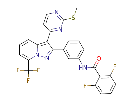 N-{3-[3-(2-methyl-4-pyrimidinyl)-7-trifluoromethylpyrazolo[1,5-a]pyridin-2-yl]phenyl}-2,6-difluorobenzamide